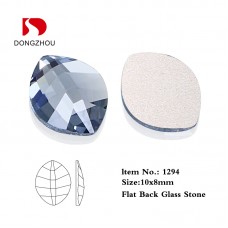 DZ-1294 leaf shape flat back glass rhinestones for jewerly finding DZ-1294 leaf shape flat back glass rhinestones for jewerly finding